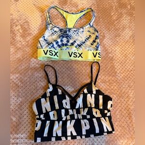 Victoria's Secret Yellow and Black Sports Bras